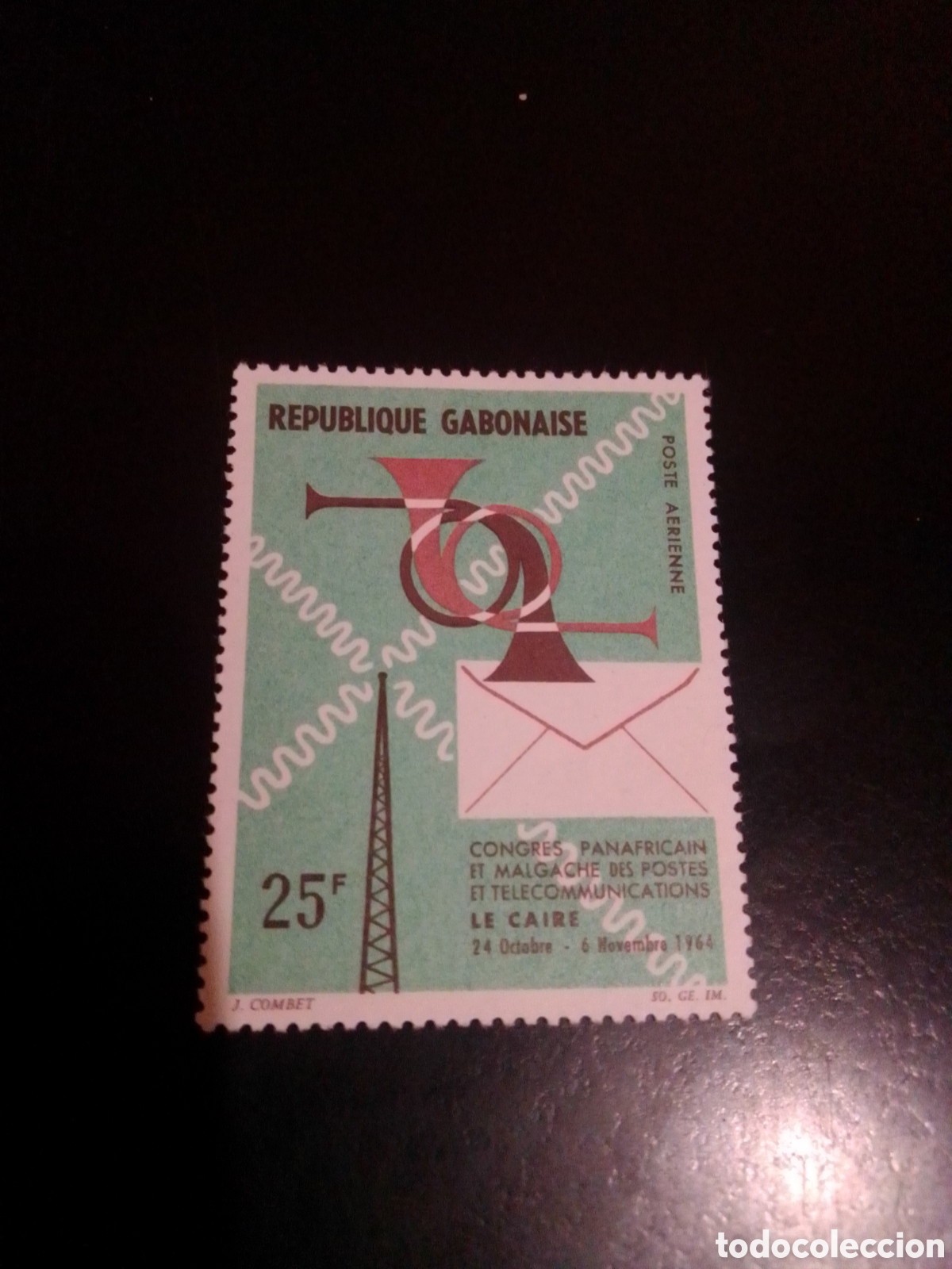 Sellos: Gabon telecomunicaciones 1964 - Foto 1