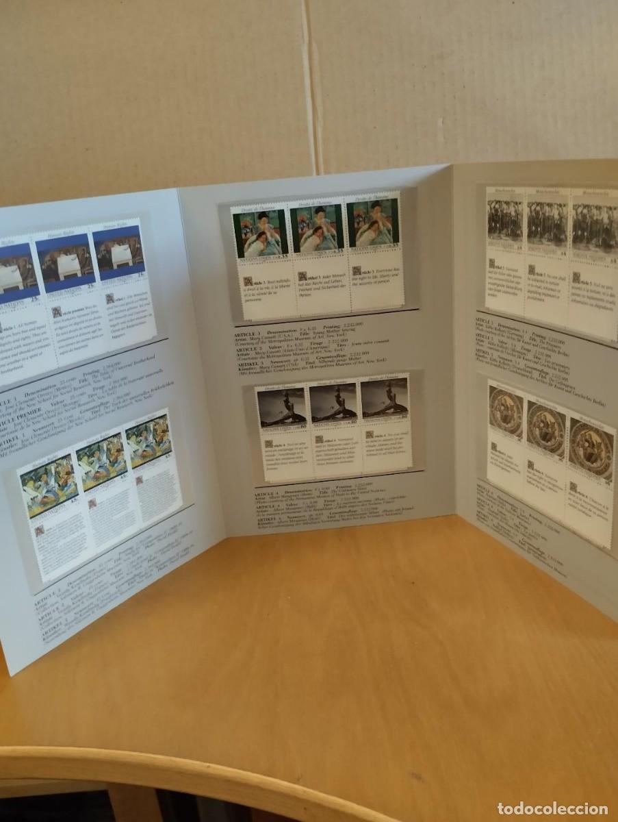 Sellos: UNITED NATIONS ---- DERECHOS HUMANOS FOLDER 1989- 1993 - Foto 6