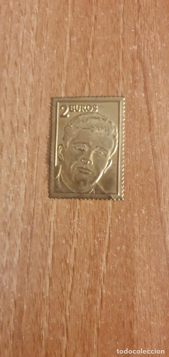 Sellos: SELLO 2 EUROS CHAPADO EN ORO. - Foto 1
