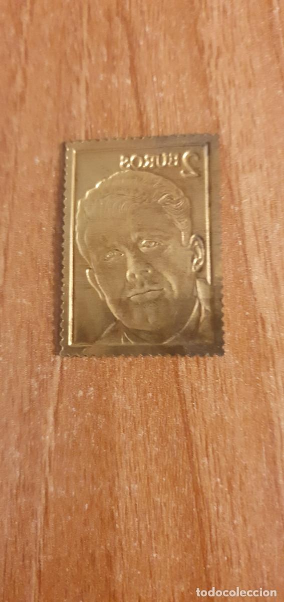 Sellos: SELLO 2 EUROS CHAPADO EN ORO. - Foto 2
