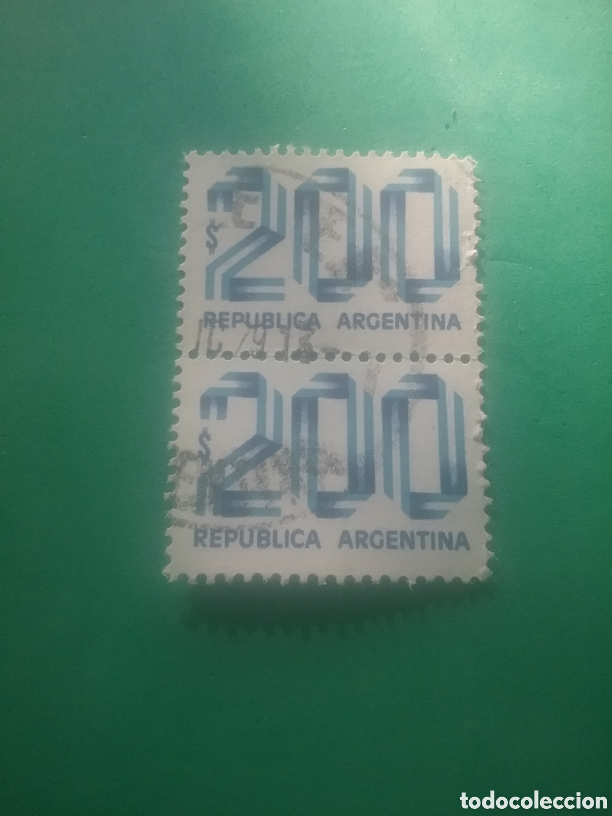 Sellos: Sello Argentina mtdo 1979. Cifras. N&uacute;meros - Foto 1
