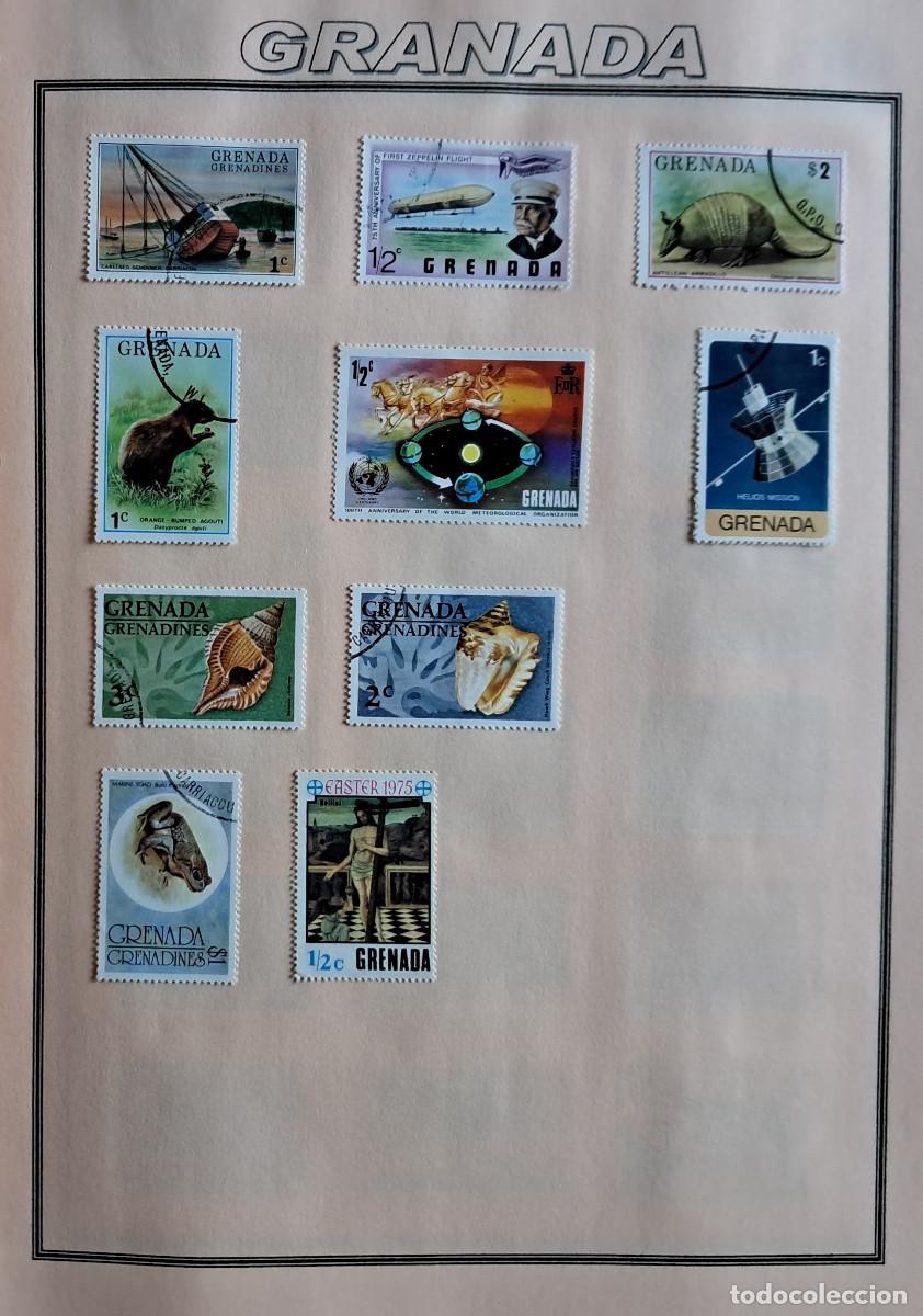 Sellos: lote de 10 sellos de Granada, animales, espacio ... - Foto 1