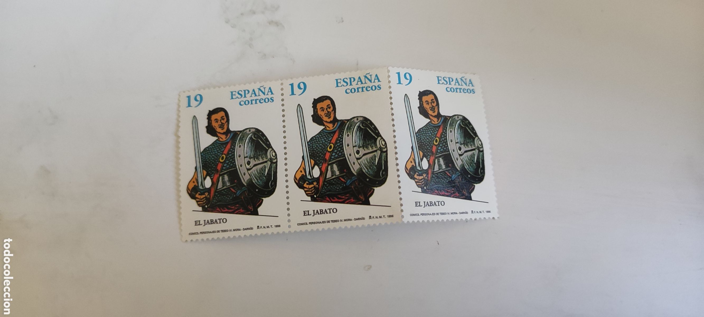 Sellos: 3 Sellos El Jabato 19 pesetas - Foto 1