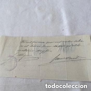 Sellos: POLIZA EN DOCUMENTO JUDICIAL DE CASTELLAR EN 1929 - Foto 3