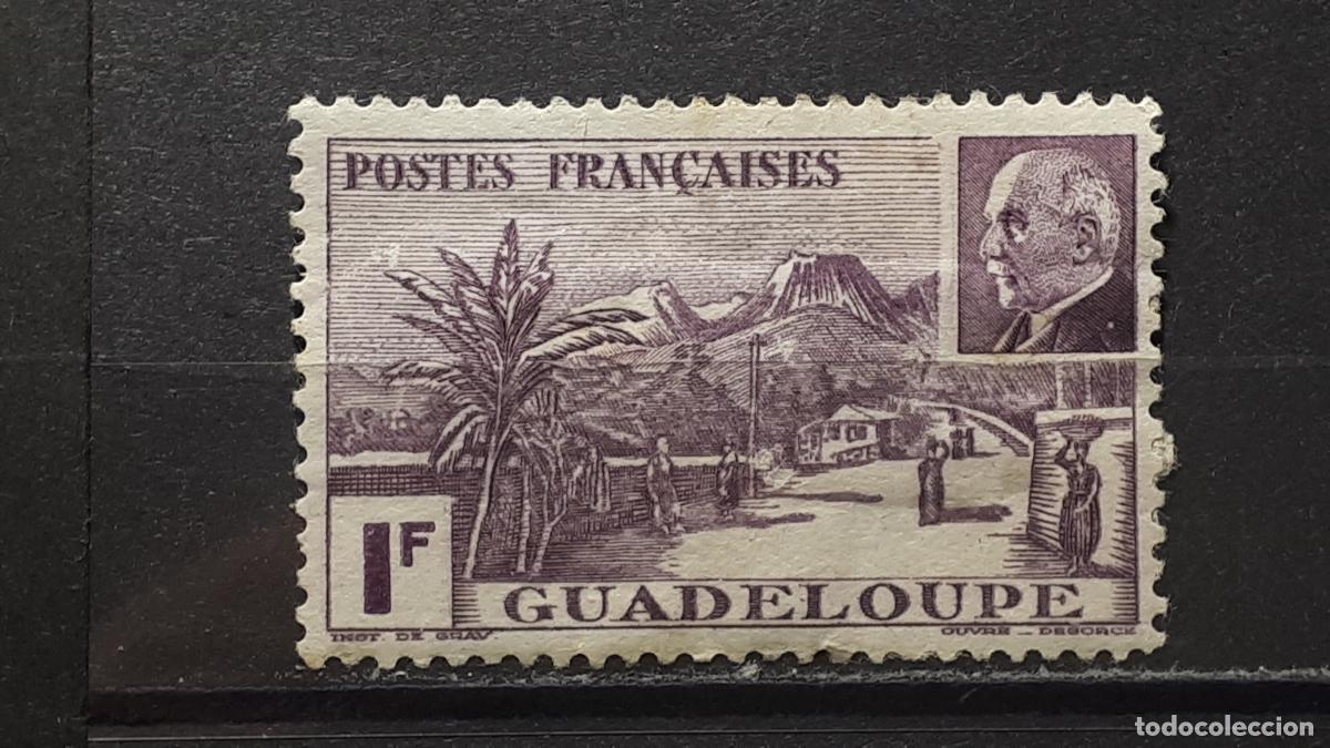 Sellos: GUADALUPE. A&Ntilde;O 1941. &deg;. Yvert 161 - Foto 1