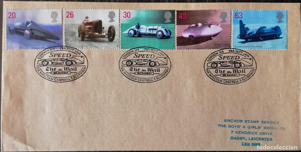 Timbres: GRAN BRETA&Ntilde;A 1998 - SOBRE / RECORDS DE VELOCIDAD .