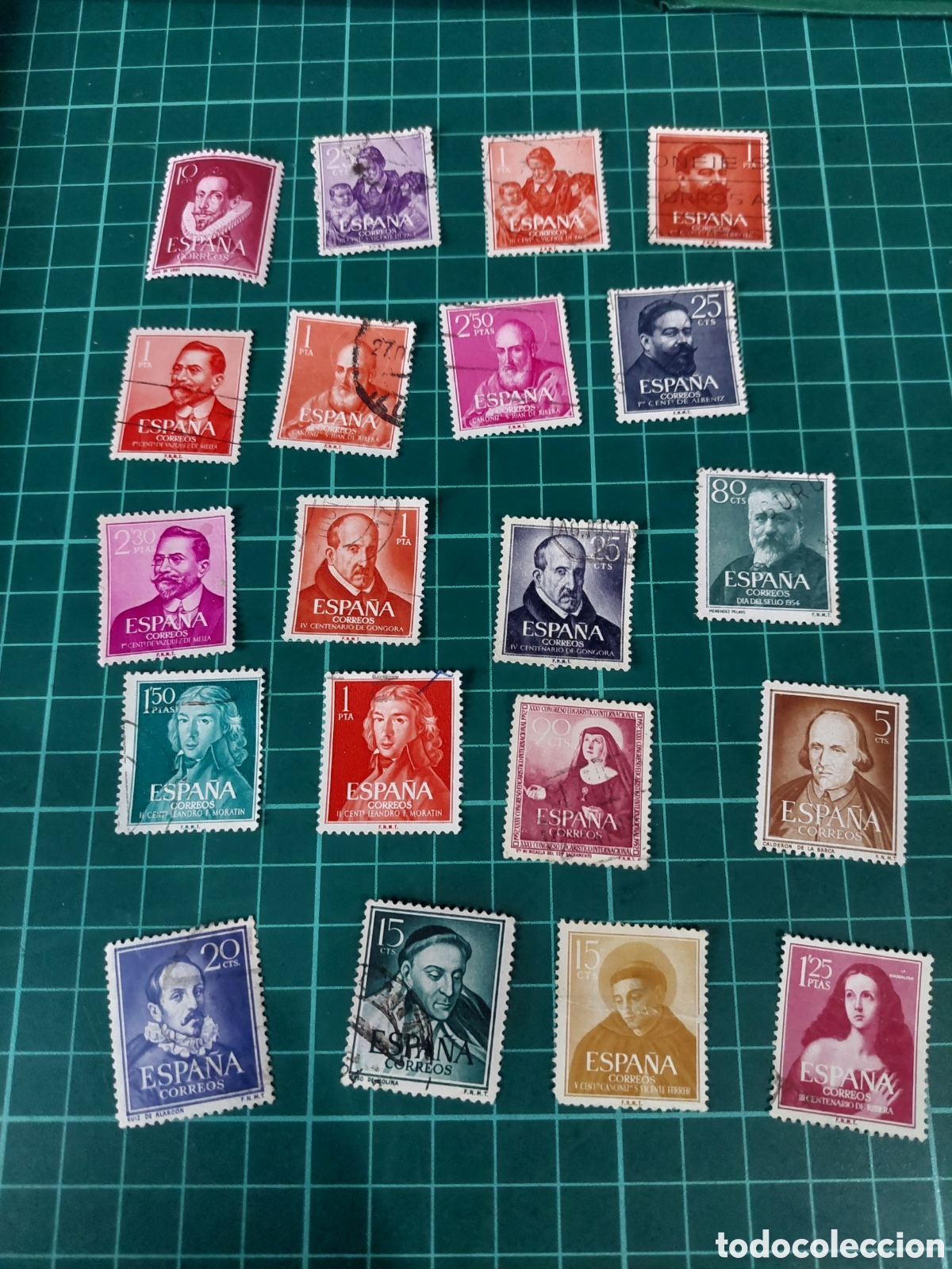Sellos: ESPA&Ntilde;A SEGUNDO CENTENARIO PERSONAJES - Foto 1