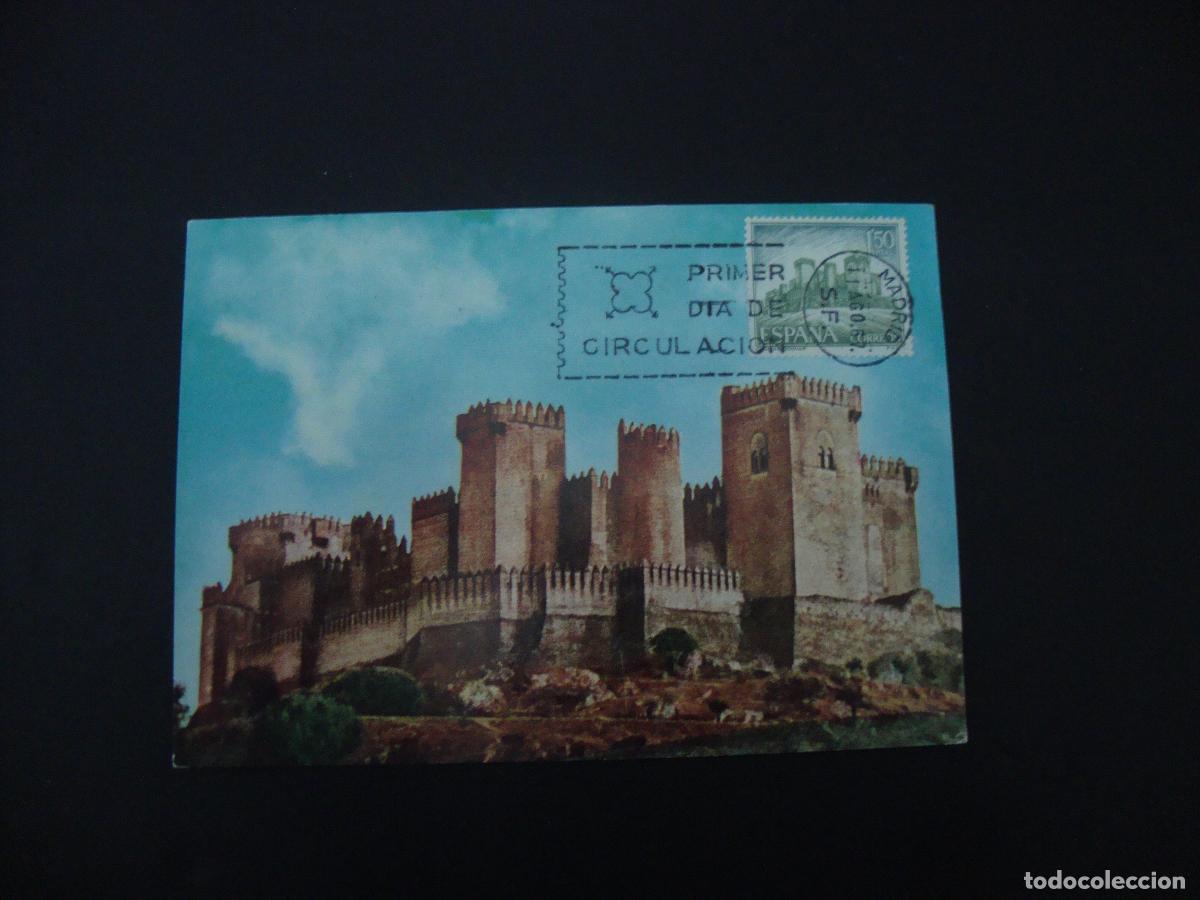 Sellos: TARJETA POSTAL PRIMER DIA CASTILLO ALMODOVAR - Foto 1