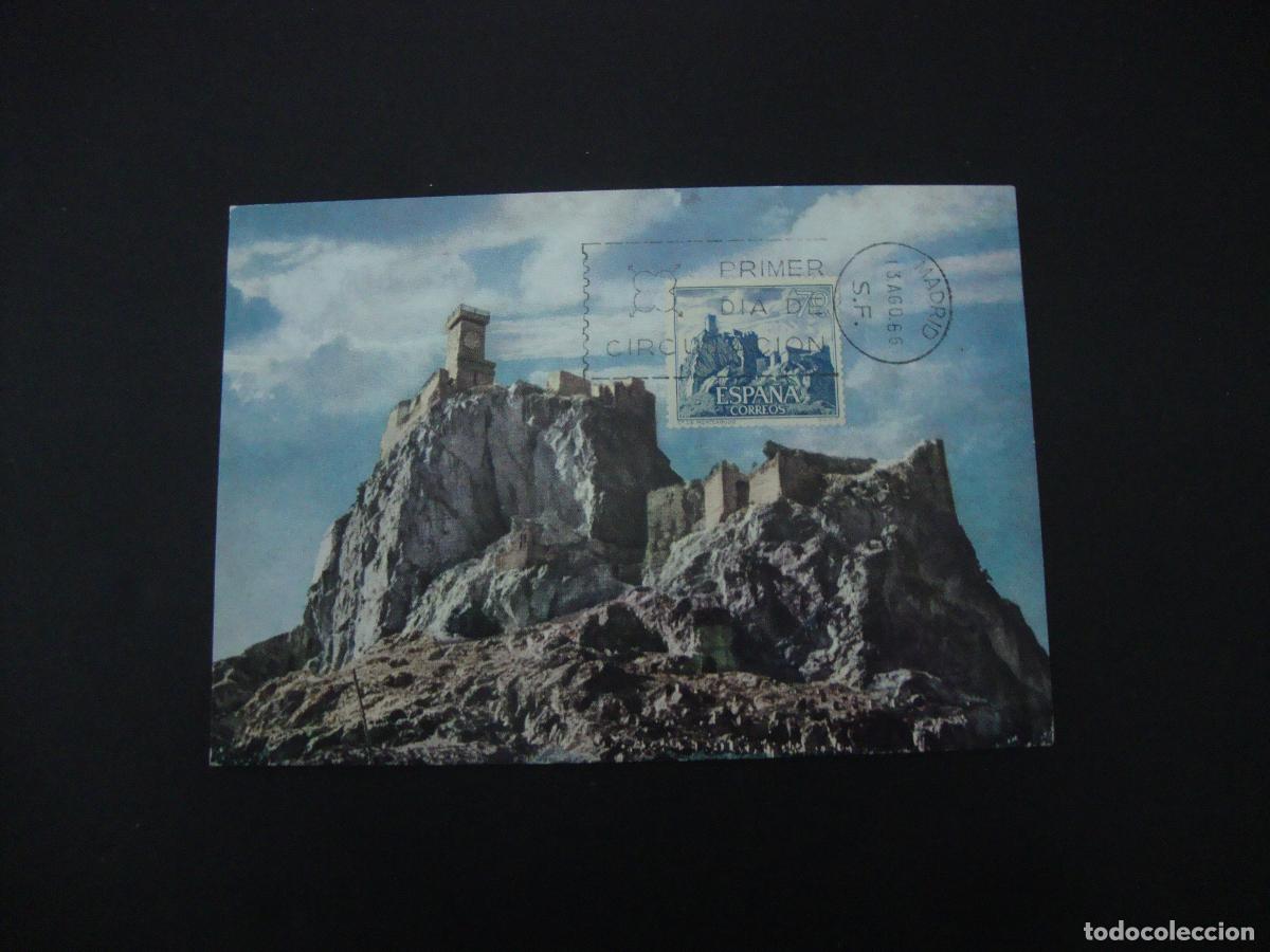 Sellos: TARJETA POSTAL PRIMER DIA CASTILLO DE MONTEAGUDO - Foto 1