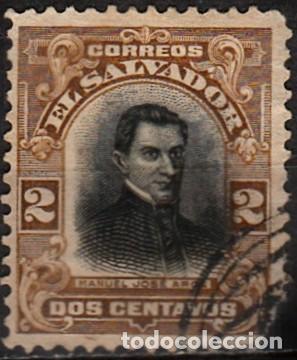 Sellos: 1912 - EL SALVADOR - YVERT 366 - ROTO - Foto 1