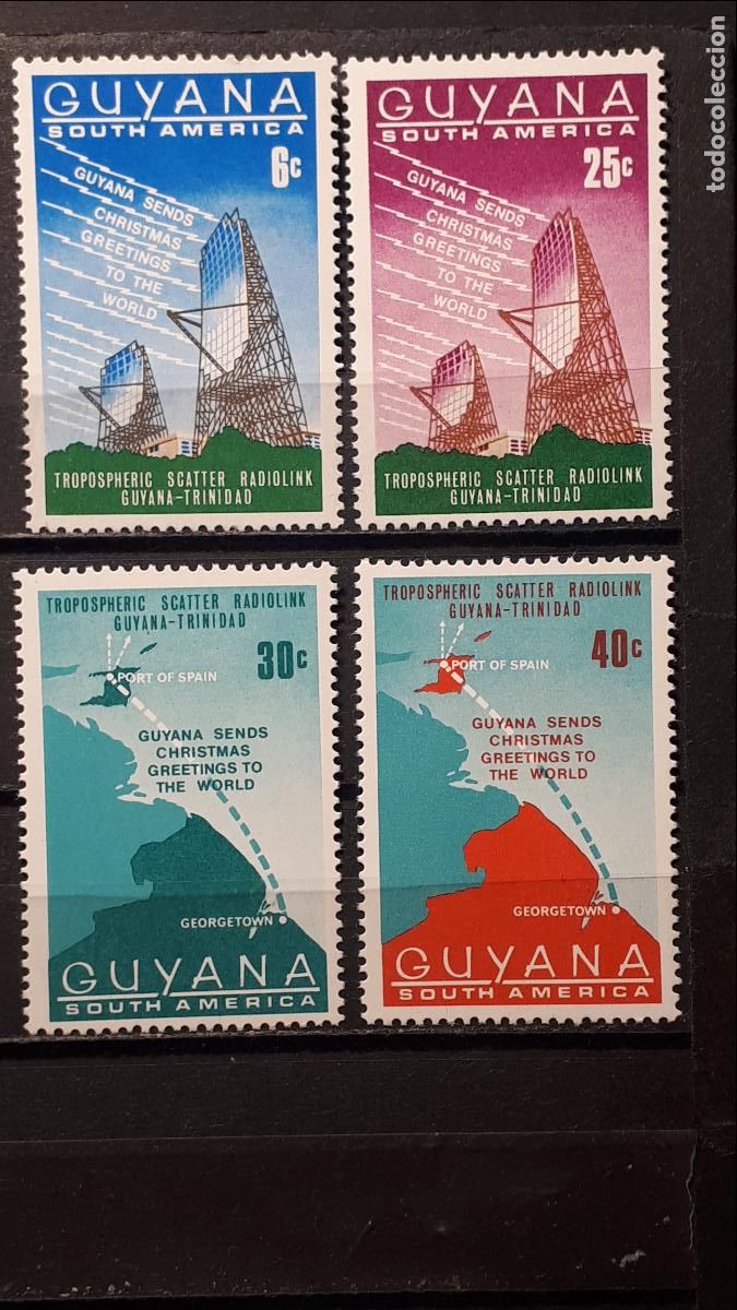 Sellos: GUYANA . A&Ntilde;O 1968. **. YVERT 307/10 - Foto 1