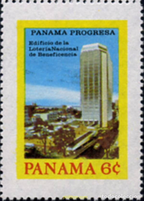 Sellos: 160589 MNH PANAMA 1976 EDIFICIO DE LA LOTERIA NACIONAL - Foto 1