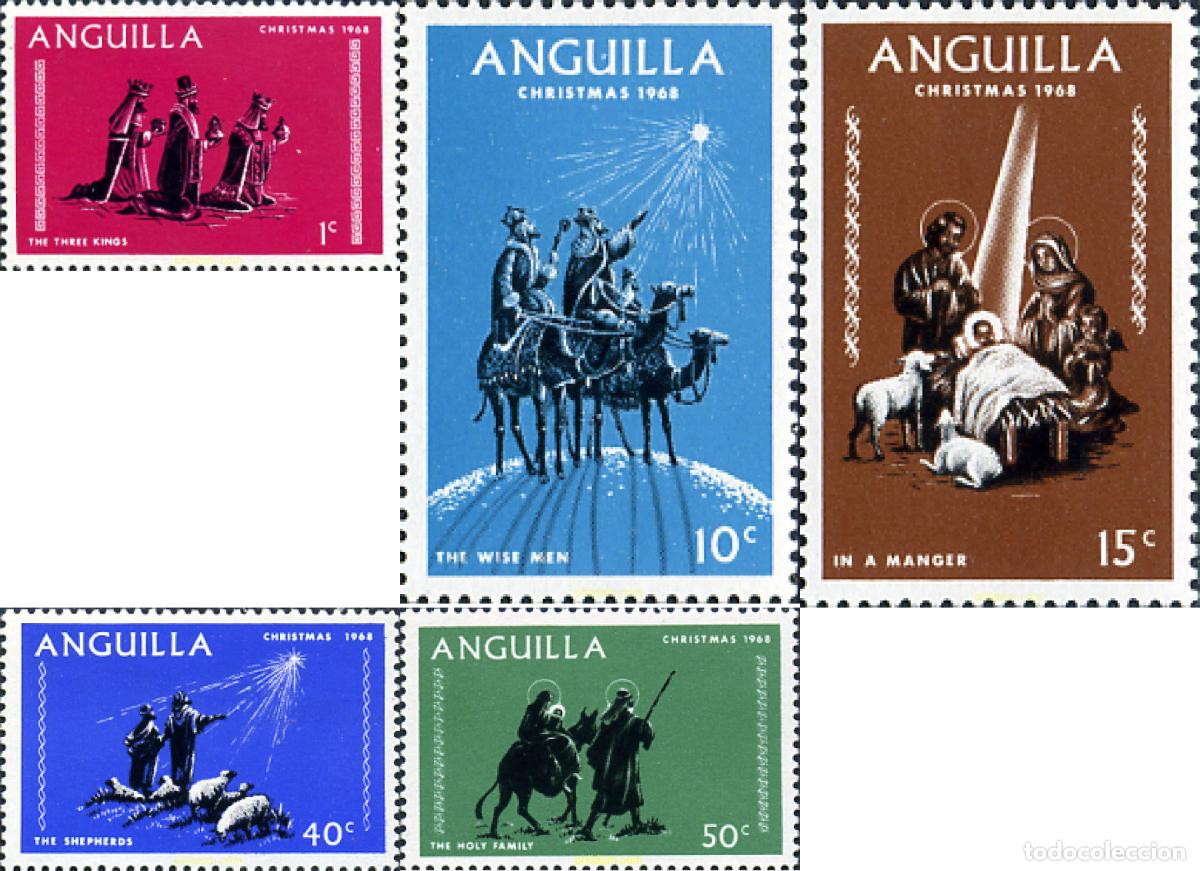 Sellos: 163562 MNH ANGUILLA 1968 NAVIDAD - Foto 1