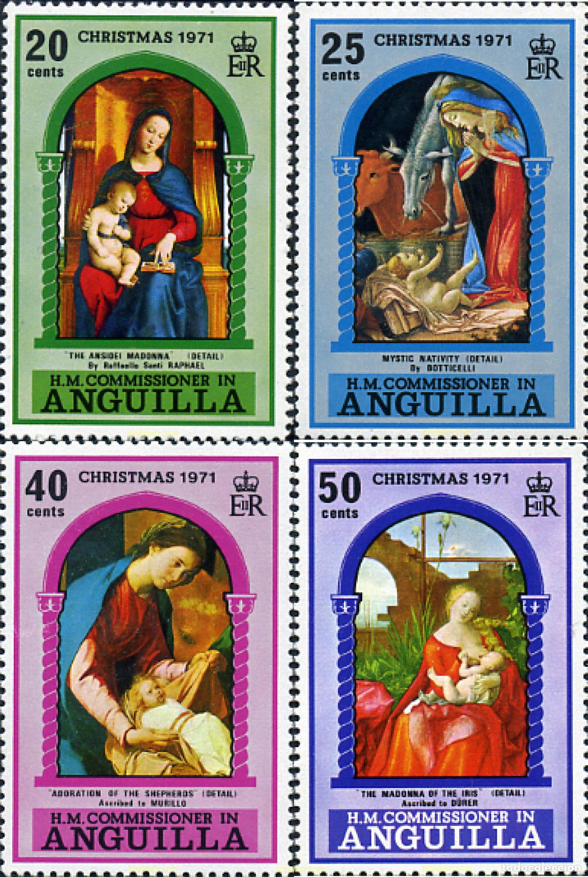 Sellos: 163602 MNH ANGUILLA 1971 NAVIDAD - Foto 1