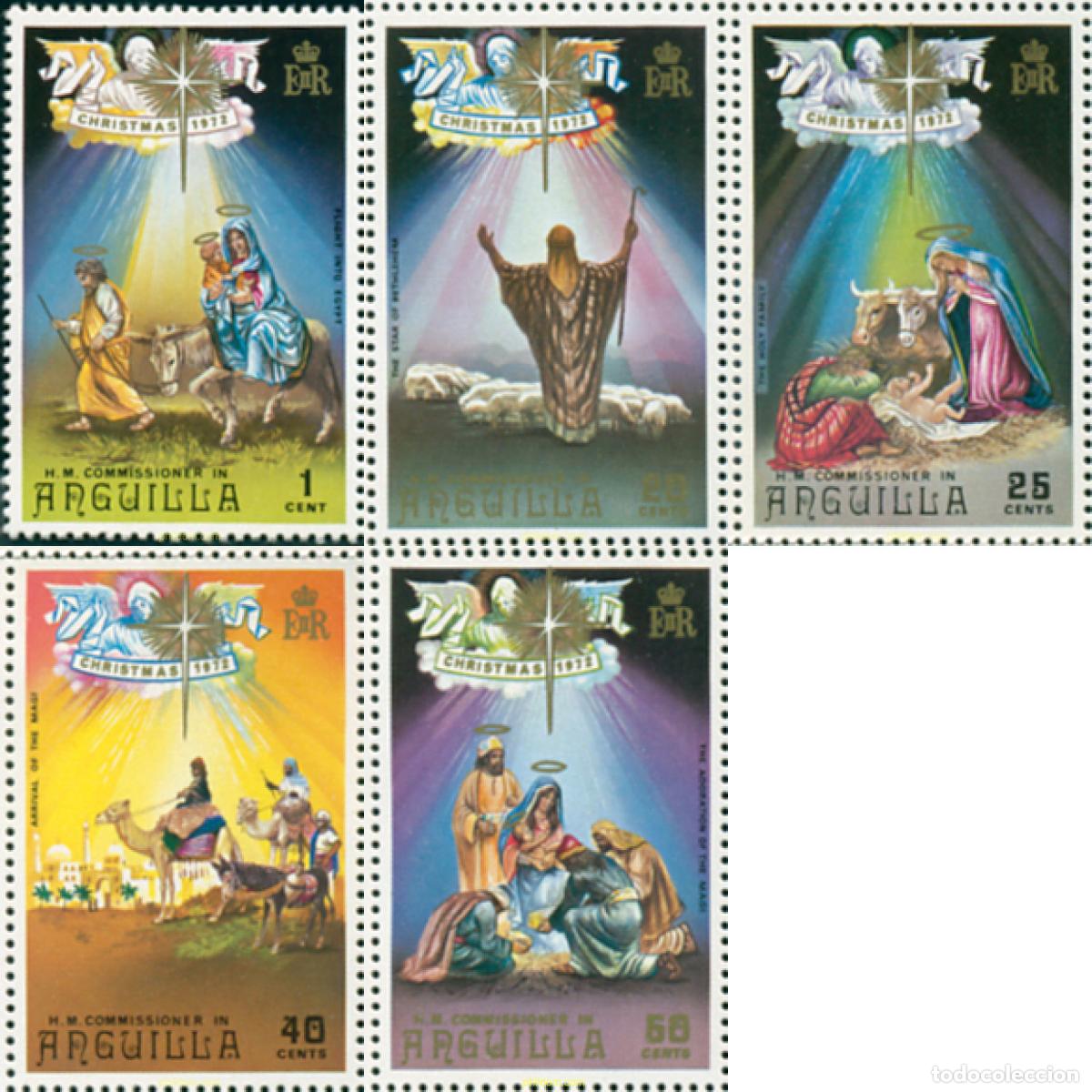 Sellos: 163606 MNH ANGUILLA 1972 NAVIDAD - Foto 1