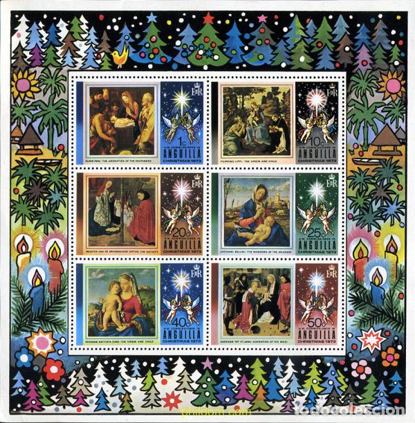 Sellos: 643202 HINGED ANGUILLA 1973 NAVIDAD. PINTURAS - Foto 1