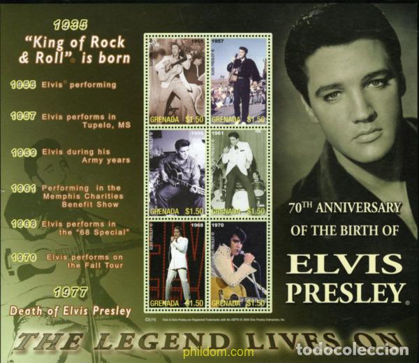 Sellos: 227731 MNH GRANADA 2005 ELVIS PRESLEY - Foto 1