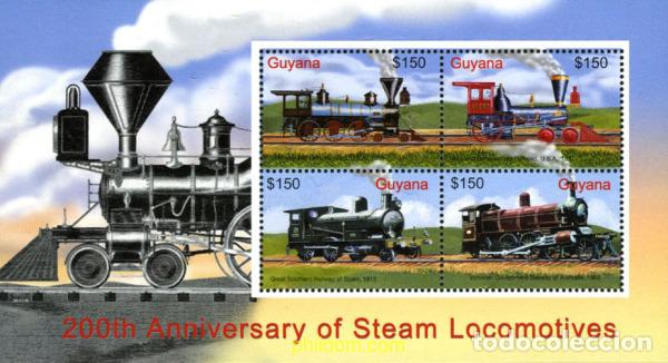 Sellos: 186648 MNH GUYANA 2004 TRENES - Foto 1