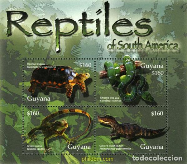 Sellos: 199440 MNH GUYANA 2005 REPTILES - Foto 1