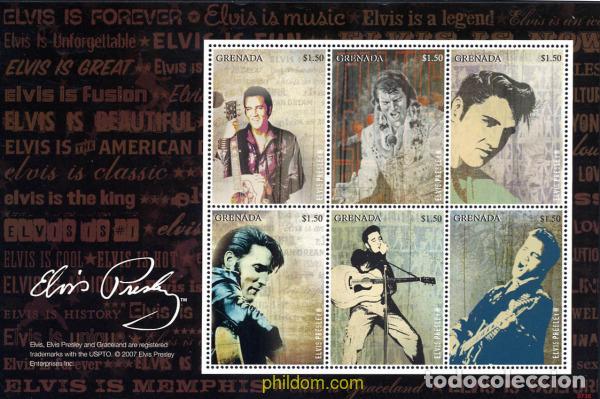 Sellos: 220817 MNH GRANADA 2008 ELVIS PRESLEY - Foto 1