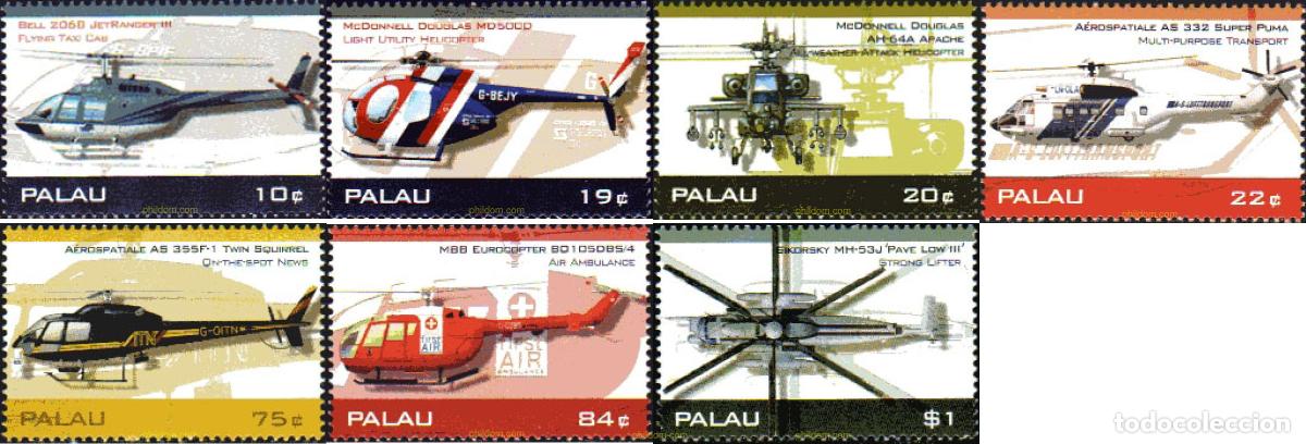Sellos: 236528 MNH PALAU 2007 HELICOPTEROS - Foto 1