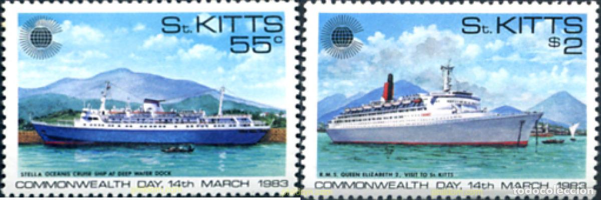 Sellos: 246014 MNH SAN KITTS 1983 DIA DE LA COMMONWEALTH - Foto 1