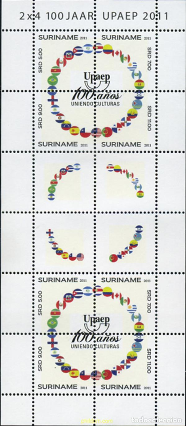 Sellos: 364967 MNH SURINAM 2011 CENTENARIO DE LA UPAEP - Foto 1