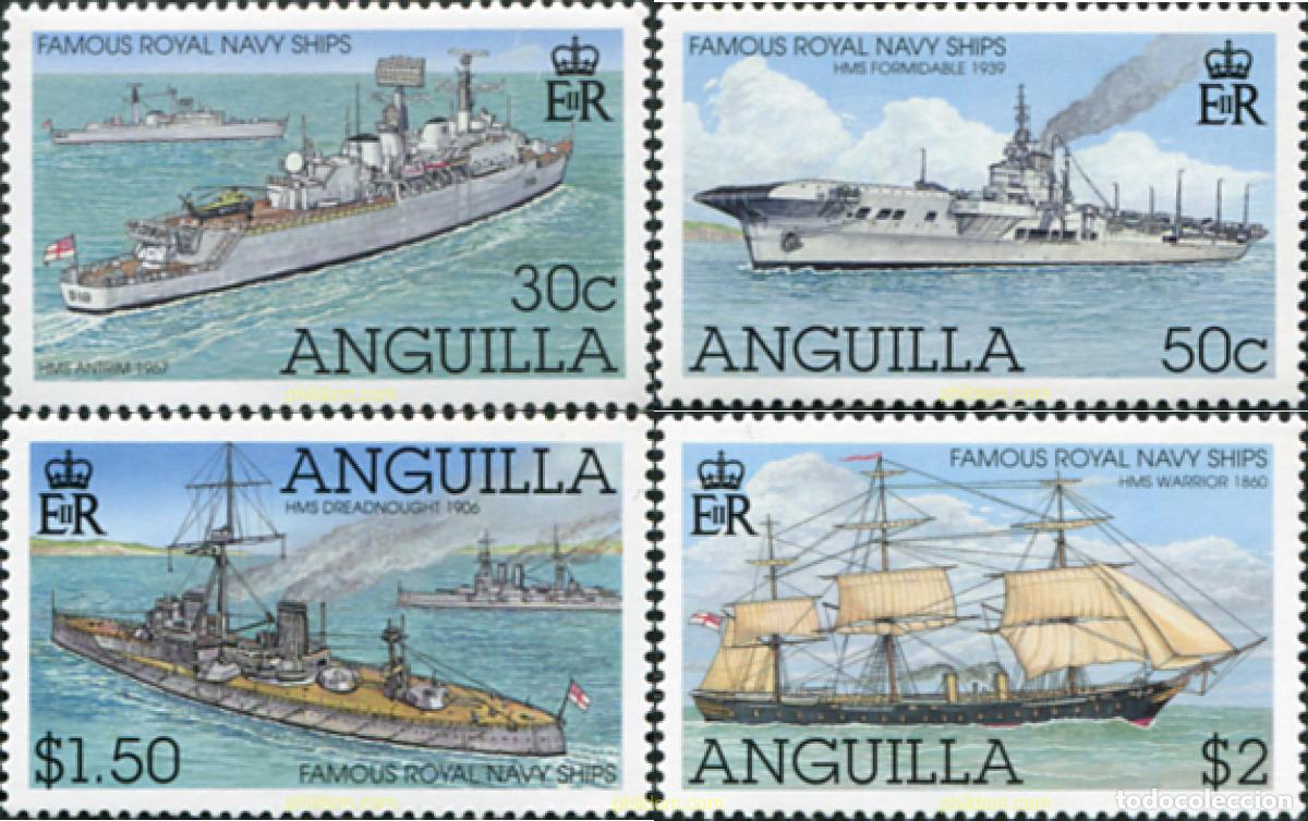 Sellos: 637372 MNH ANGUILLA 2002 BARCOS DE LA ROYAL NAVY - Foto 1