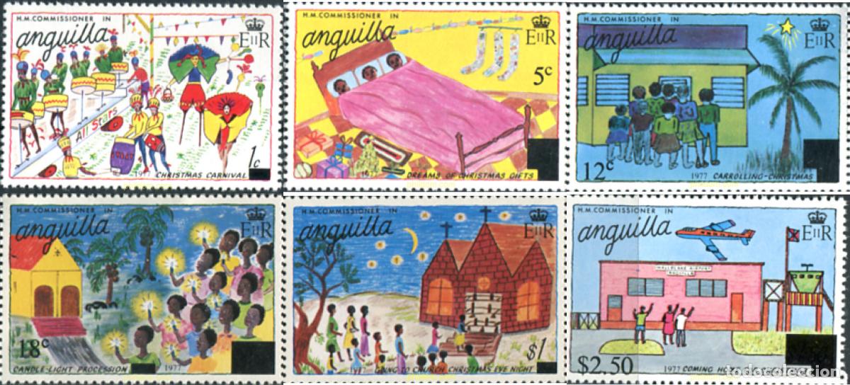 Sellos: 282362 MNH ANGUILLA 1977 NAVIDAD - Foto 1