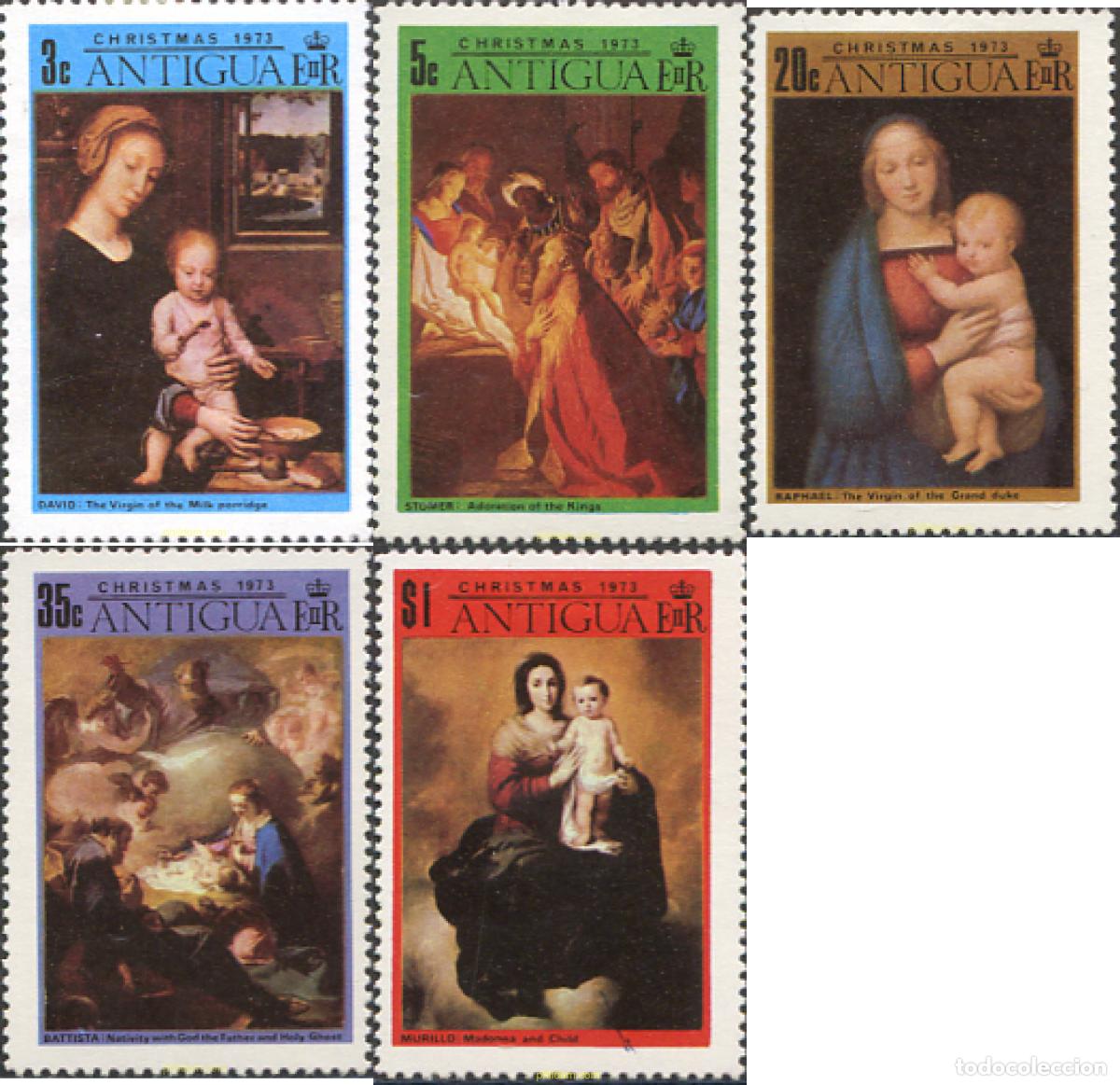 Sellos: 231049 HINGED ANTIGUA 1973 NAVIDAD - Foto 1