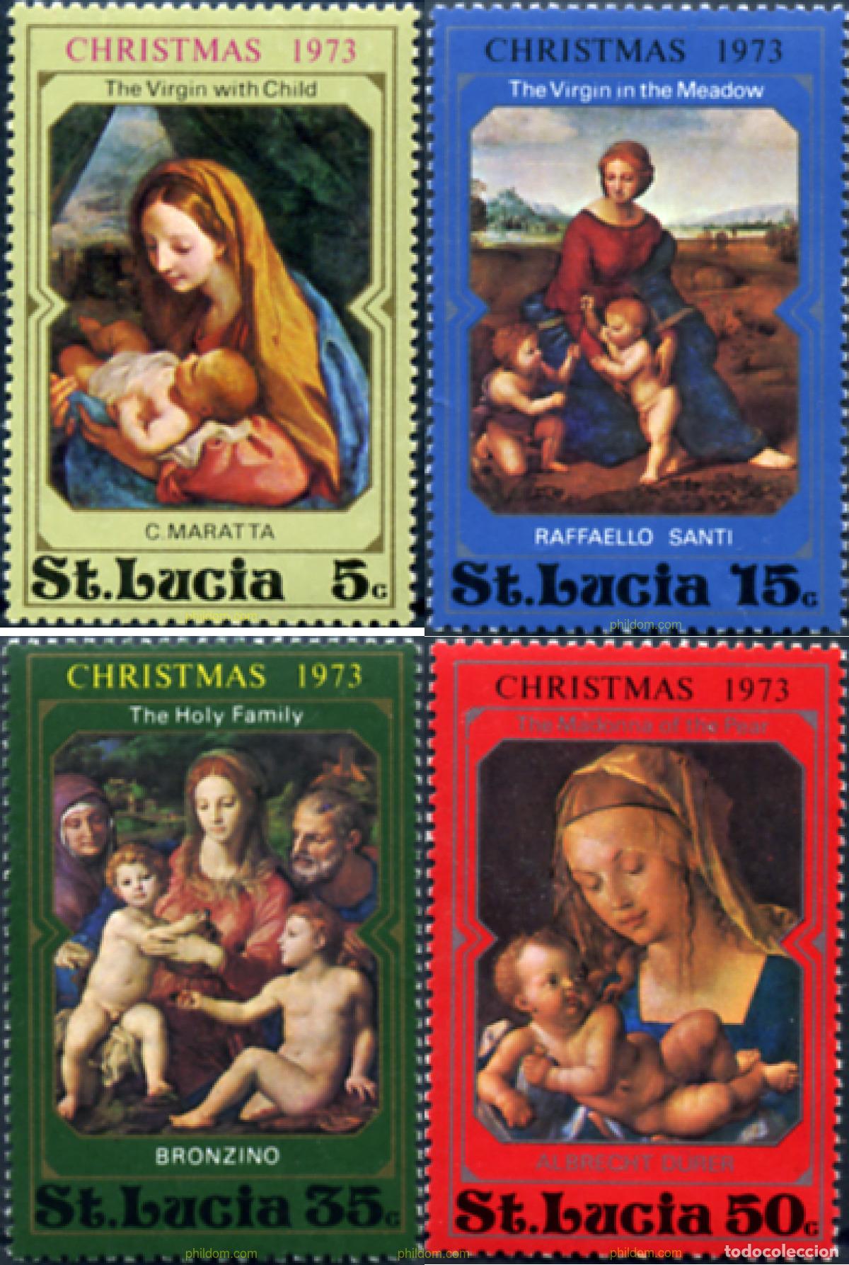 Sellos: 308024 MNH SANTA LUCIA 1973 NAVIDAD - Foto 1