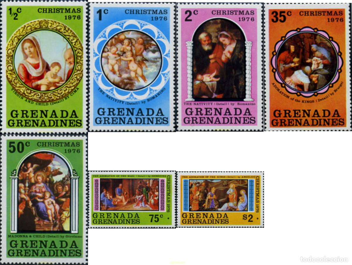 Sellos: 309074 MNH GRANADA GRANADINAS 1976 NAVIDAD - Foto 1