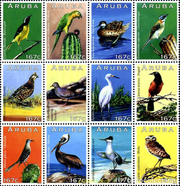 Sellos: 309293 MNH ARUBA 2013 AVES - Foto 1
