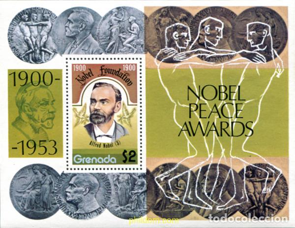 Sellos: 319038 MNH GRANADA 1978 PREMIOS NOBEL - Foto 1