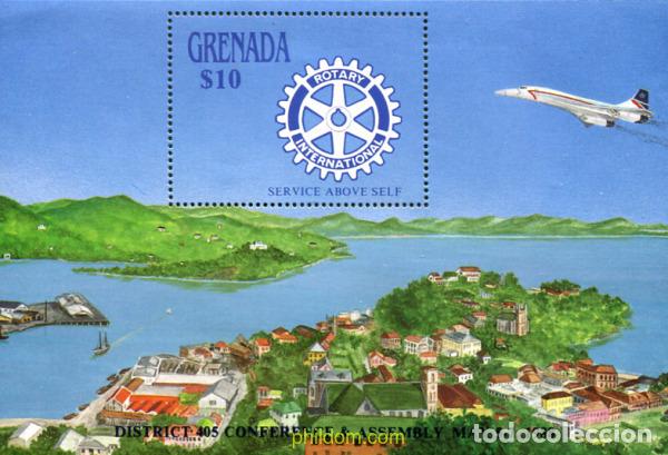 Sellos: 319142 MNH GRANADA 1988 ROTARY - Foto 1