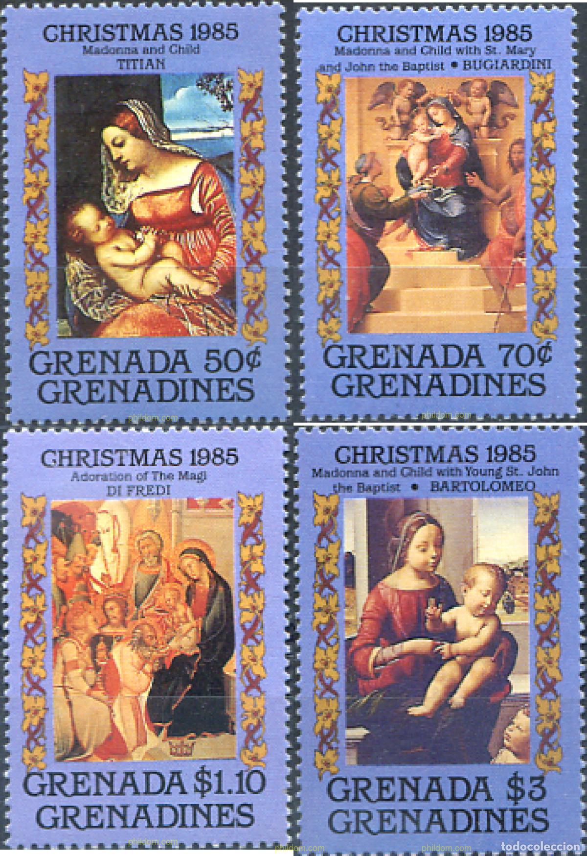Sellos: 320083 MNH GRANADA GRANADINAS 1985 NAVIDAD - Foto 1