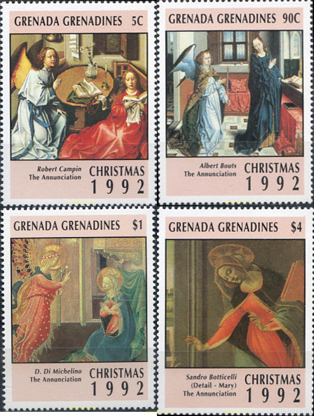 Sellos: 320395 MNH GRANADA GRANADINAS 1992 NAVIDAD - Foto 1