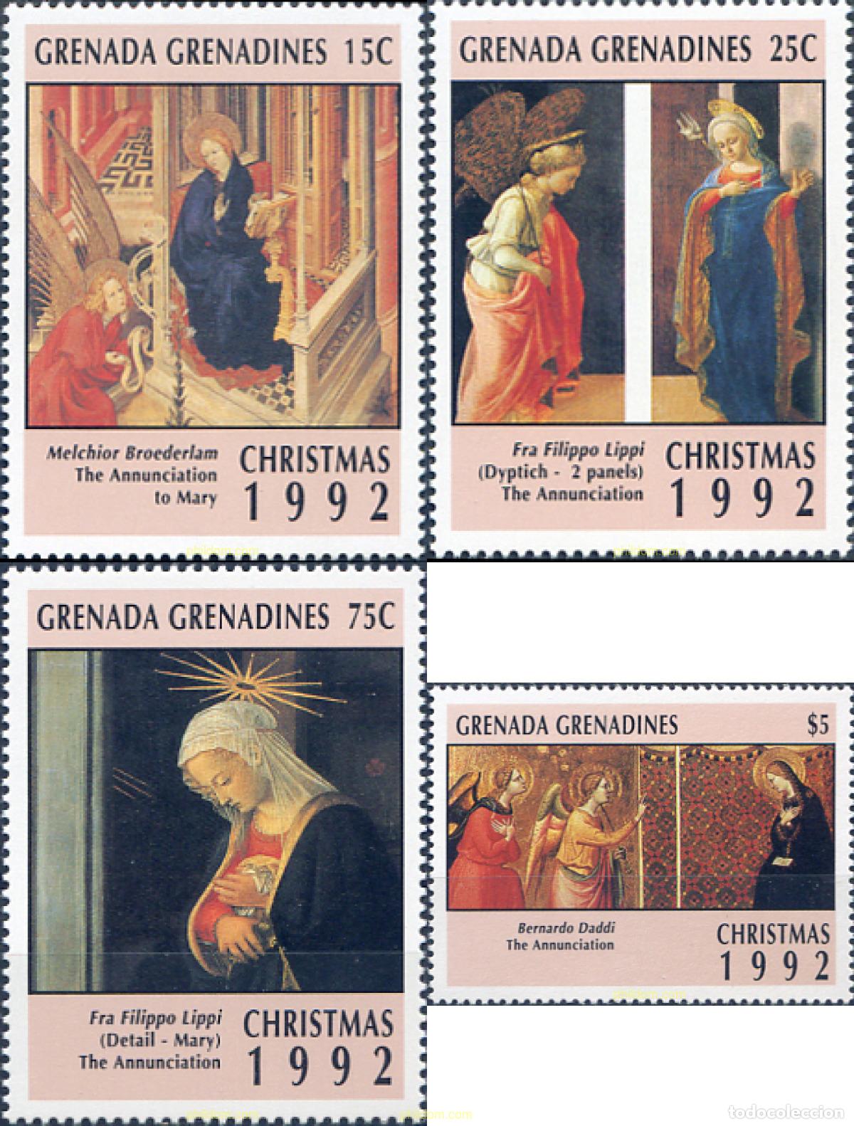 Sellos: 320396 MNH GRANADA GRANADINAS 1992 NAVIDAD - Foto 1