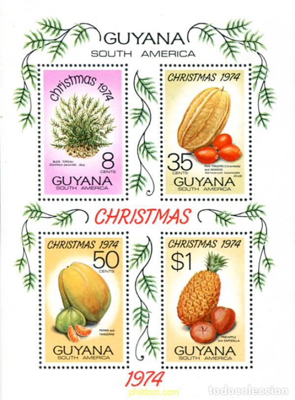 Sellos: 321308 MNH GUYANA 1974 NAVIDAD - Foto 1