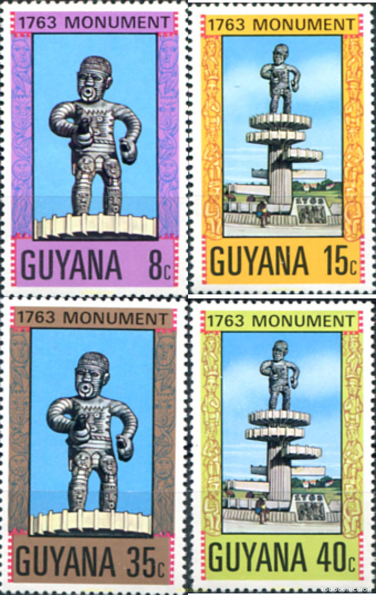 Sellos: 321315 MNH GUYANA 1977 MONUMENTO - Foto 1