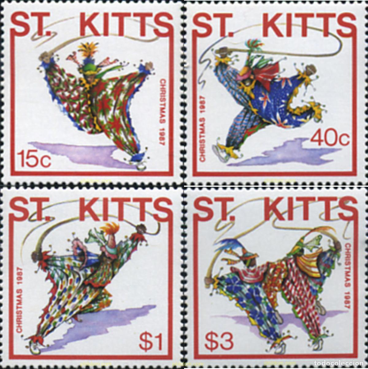 Sellos: 330876 MNH SAN KITTS 1987 NAVIDAD - Foto 1