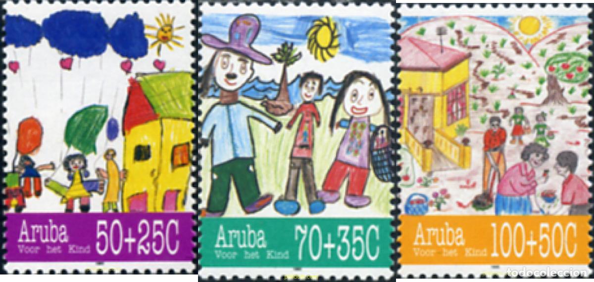 Sellos: 335687 MNH ARUBA 1995 PRO INFANCIA - Foto 1