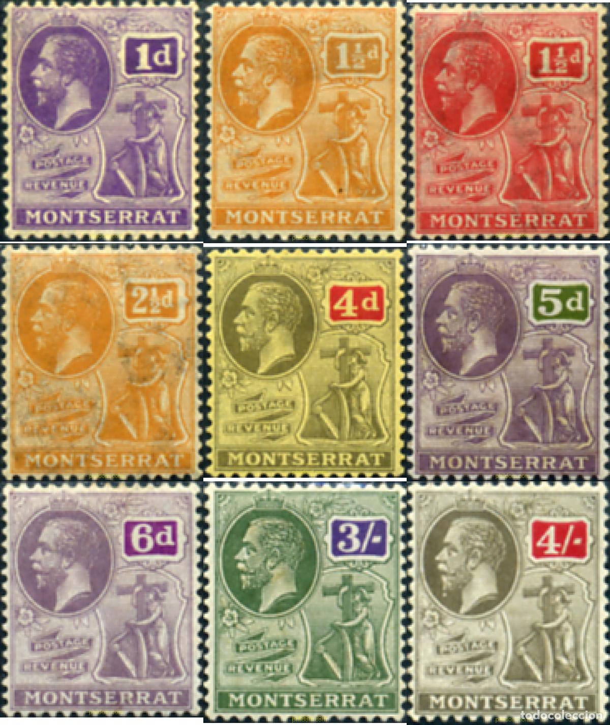 Sellos: 345614 HINGED MONTSERRAT 1922 JORGE V - Foto 1
