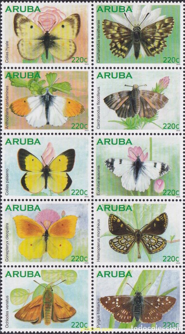 Sellos: 347745 MNH ARUBA 2015 MARIPOSAS - Foto 1