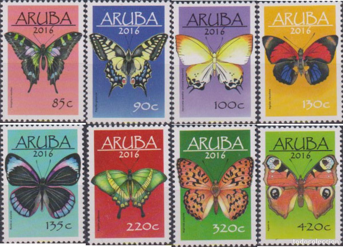Sellos: 613079 MNH ARUBA 2016 MARIPOSAS - Foto 1