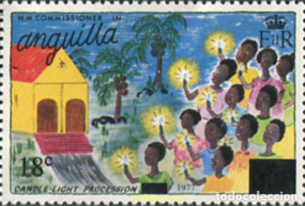 Sellos: 717439 MNH ANGUILLA 1977 NAVIDAD - Foto 1