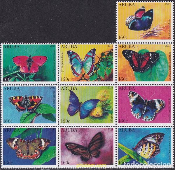 Sellos: 735049 MNH ARUBA 2011 MARIPOSAS - Foto 1