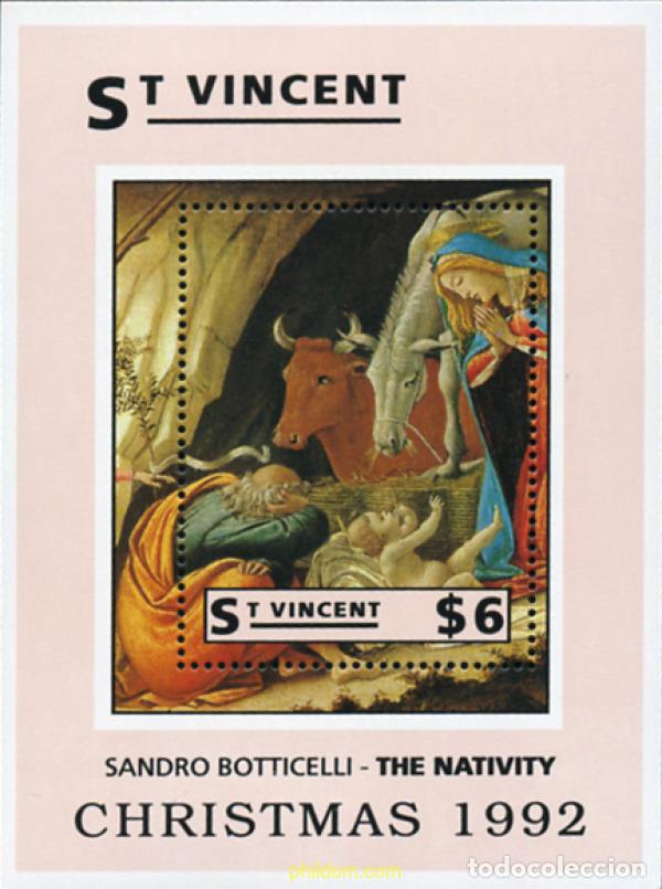 Sellos: 360357 MNH SAN VICENTE 1992 NAVIDAD - Foto 1