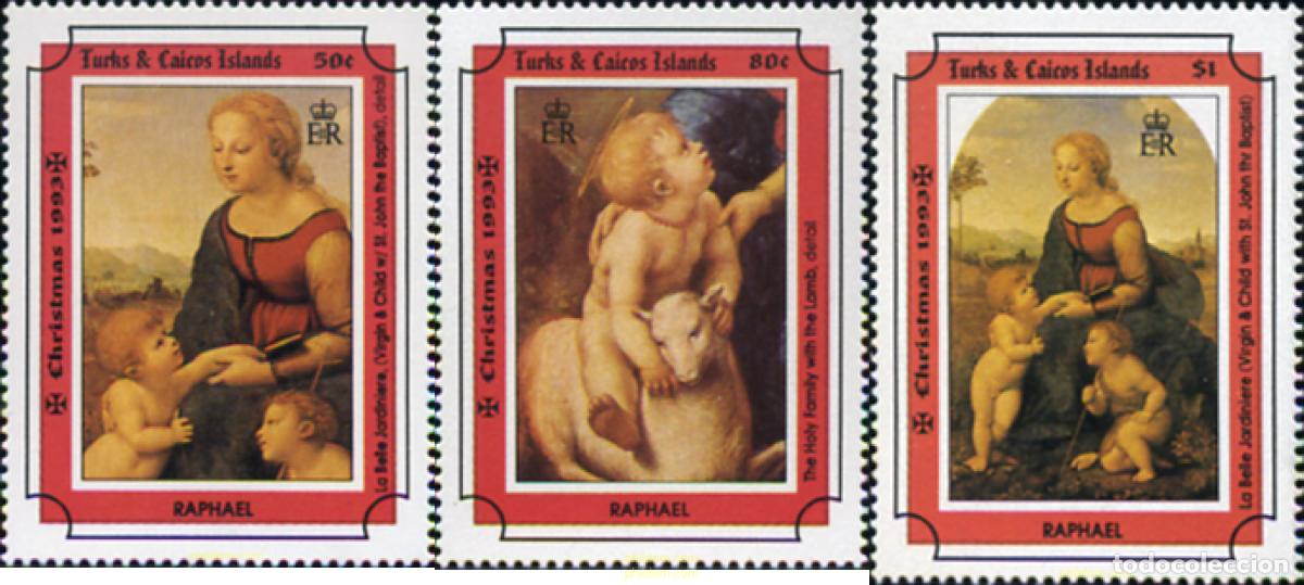 Sellos: 299331 MNH TURKS Y CAICOS 1993 NAVIDAD - Foto 1
