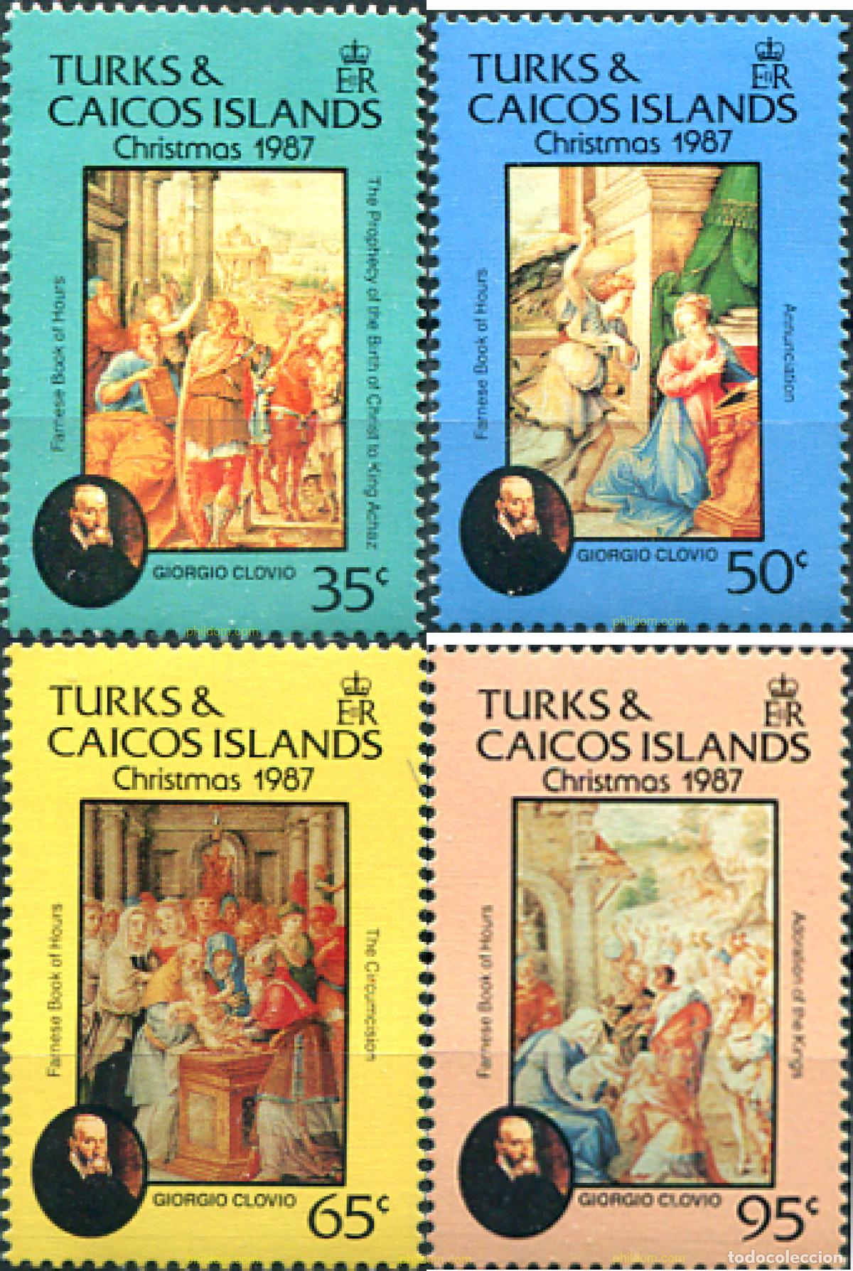 Sellos: 328221 MNH TURKS Y CAICOS 1987 NAVIDAD - Foto 1